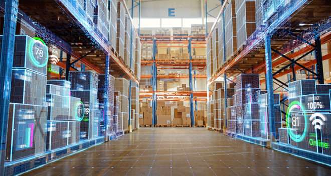 Futuristic Technology Retail Warehouse: Digitalization and Visualization of Industry 4.0 Process that Analyzes Goods