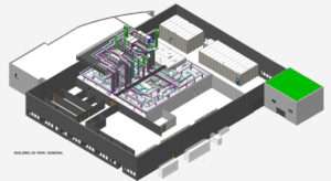 Isometric view plan of the New Sterile & Lyophilized Production Area