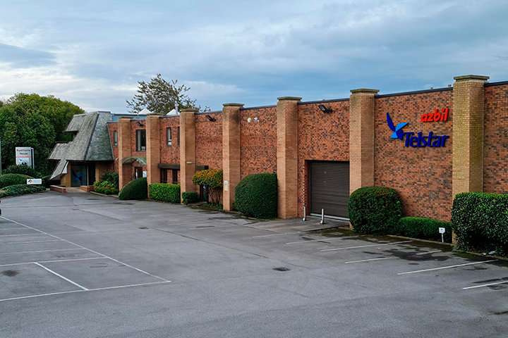 Exterior view of the Telstar building in the United Kingdom.