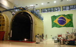 Large TVAC for testing complete satellites, with mailbox shape for easy loading and unloading of the DUT.